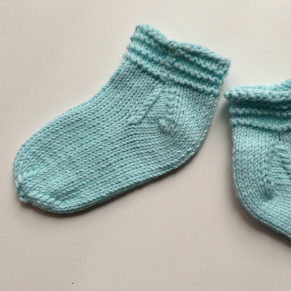 1 Paar Kinder-Socken "BABY-SNEAKER mintgrün" Gr. 20