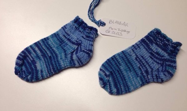 1 Paar Kinder-Socken "BLAUBÄR" Gr. 23