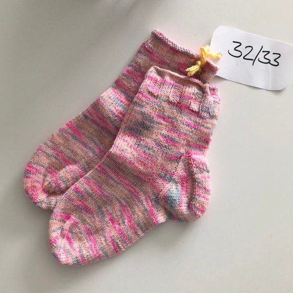 1 Paar Kinder-Socken "ROSAMELIERT" Gr. 32/33