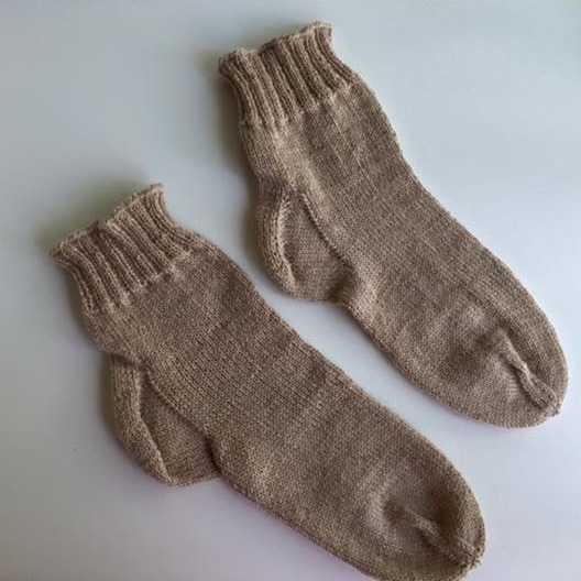 1 Paar Socken "BEIGE"  Gr. 37/38