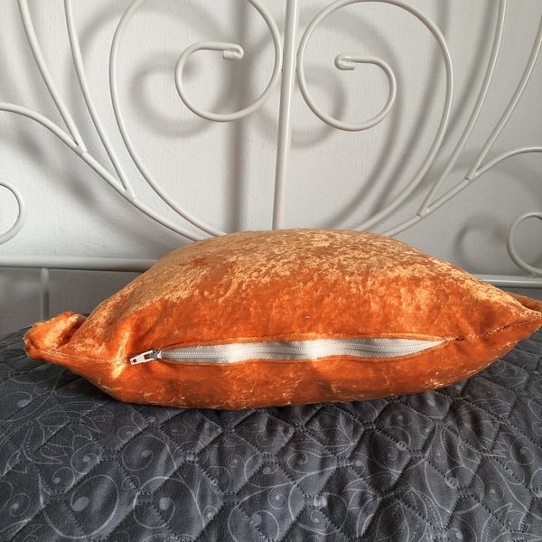 Kissenhülle "Orange" mit Reissverschluß 40x40 cm inkl. Innenkissen