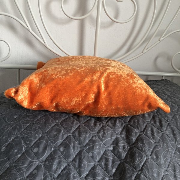 Kissenhülle "Orange" mit Reissverschluß 40x40 cm inkl. Innenkissen