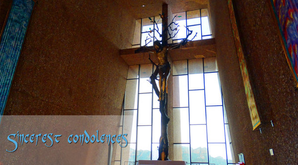 Trauerkarte "Chapel of the Holy Cross"  Sedona, Arizona inkl. Umschlag
