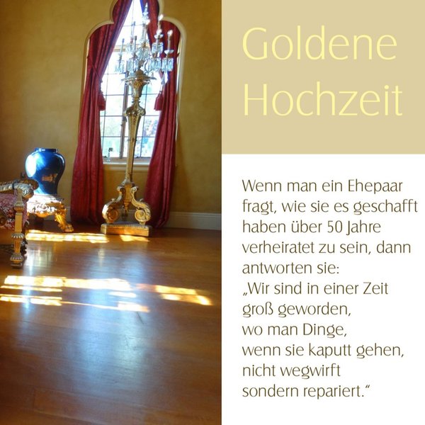 Karte "GOLDENE HOCHZEIT" inkl. Umschlag