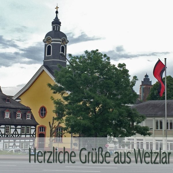 Karte "Herzliche Grüße aus Wetzlar a.d. Lahn" Dinlang inkl. Umschlag
