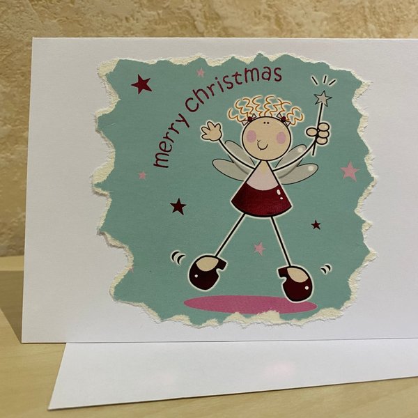 Weihnachtskarte "Merry Christmas - mintgrün" Din-A6