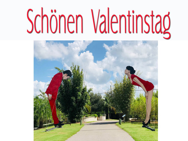 Karte "Schönen Valentinstag" B Din-A6-Format inkl. Umschlag