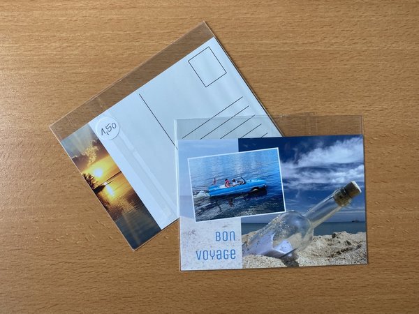 Postkarte "BON VOYAGE" - Din-A6-Format