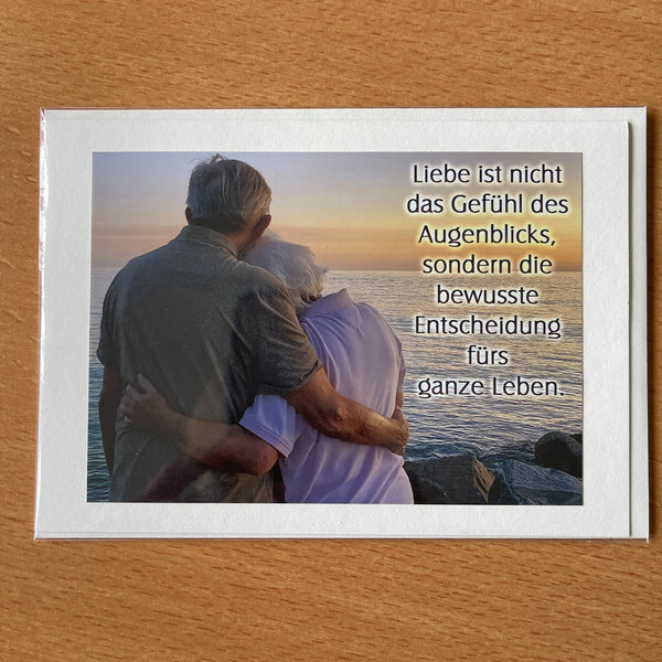 Karte "Liebe fürs Leben" inkl. Umschlag